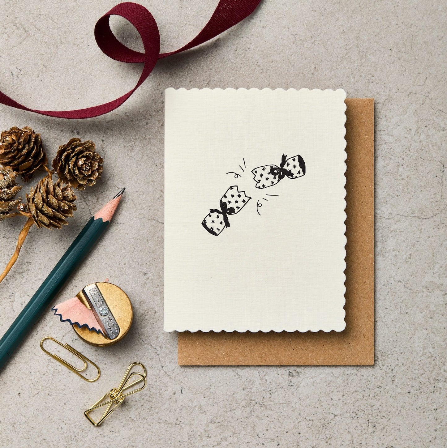 A7 Christmas Motif Dove Card