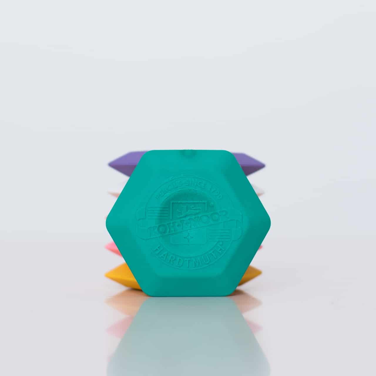 Koh-I-Noor Multi Coloured Hexagon Erasers