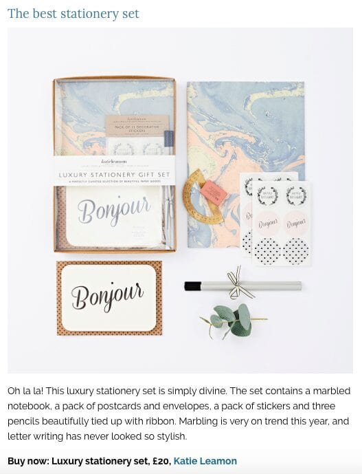 Stationery to write home about...