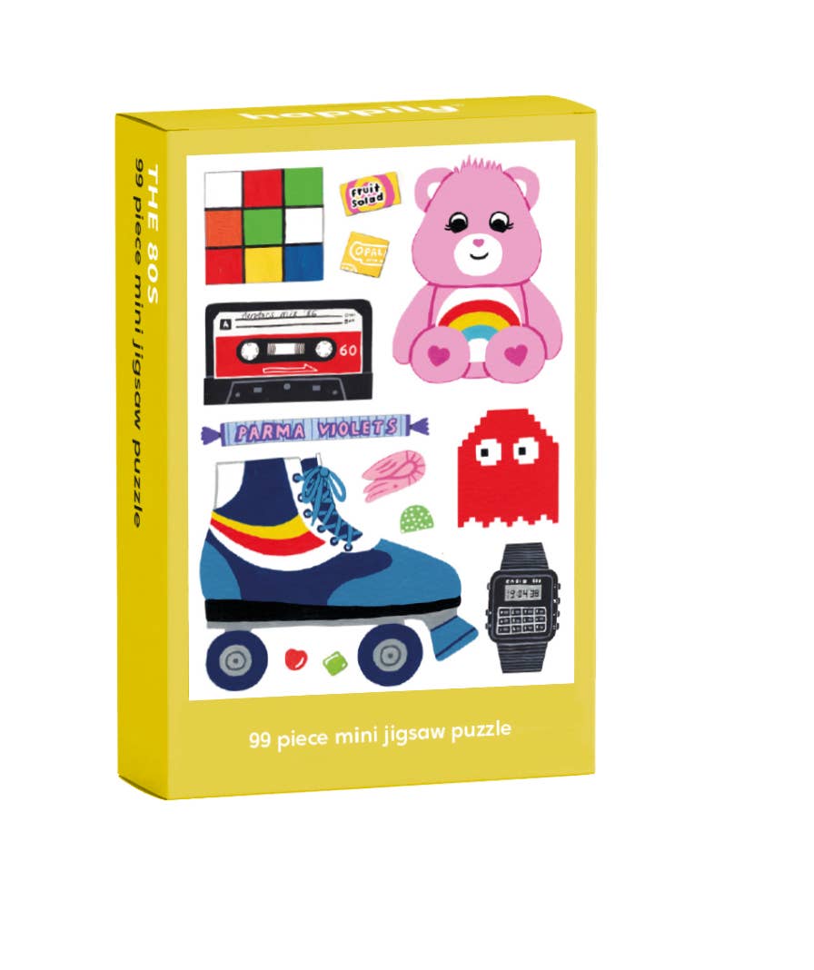 Retro 80's - 99 Piece Mini Jigsaw Puzzle – luxury stationery – Katie Leamon