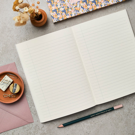 Vol 41: Ruled Sage Flat Lay Notebook – A5 ruled lay-flat notebook – Katie Leamon