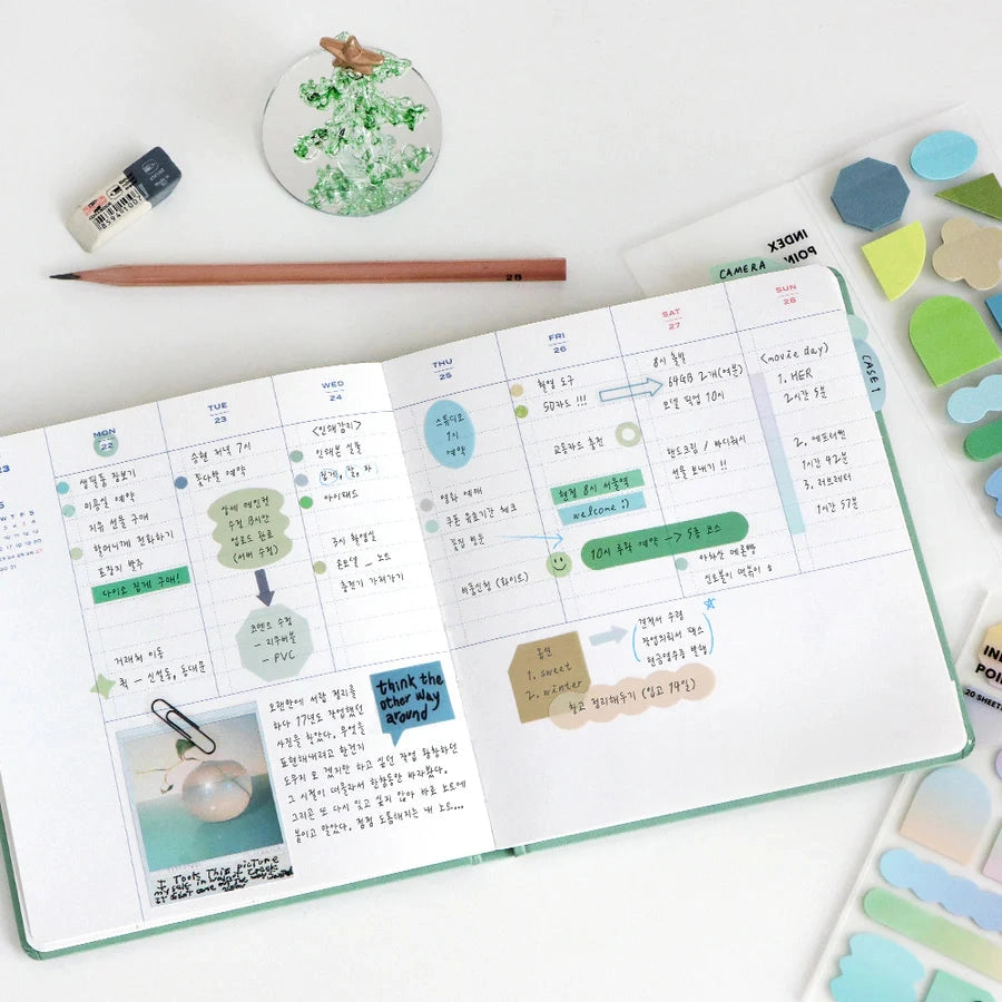 Index Point Sticky Notes in Foggy – notepad – Katie Leamon