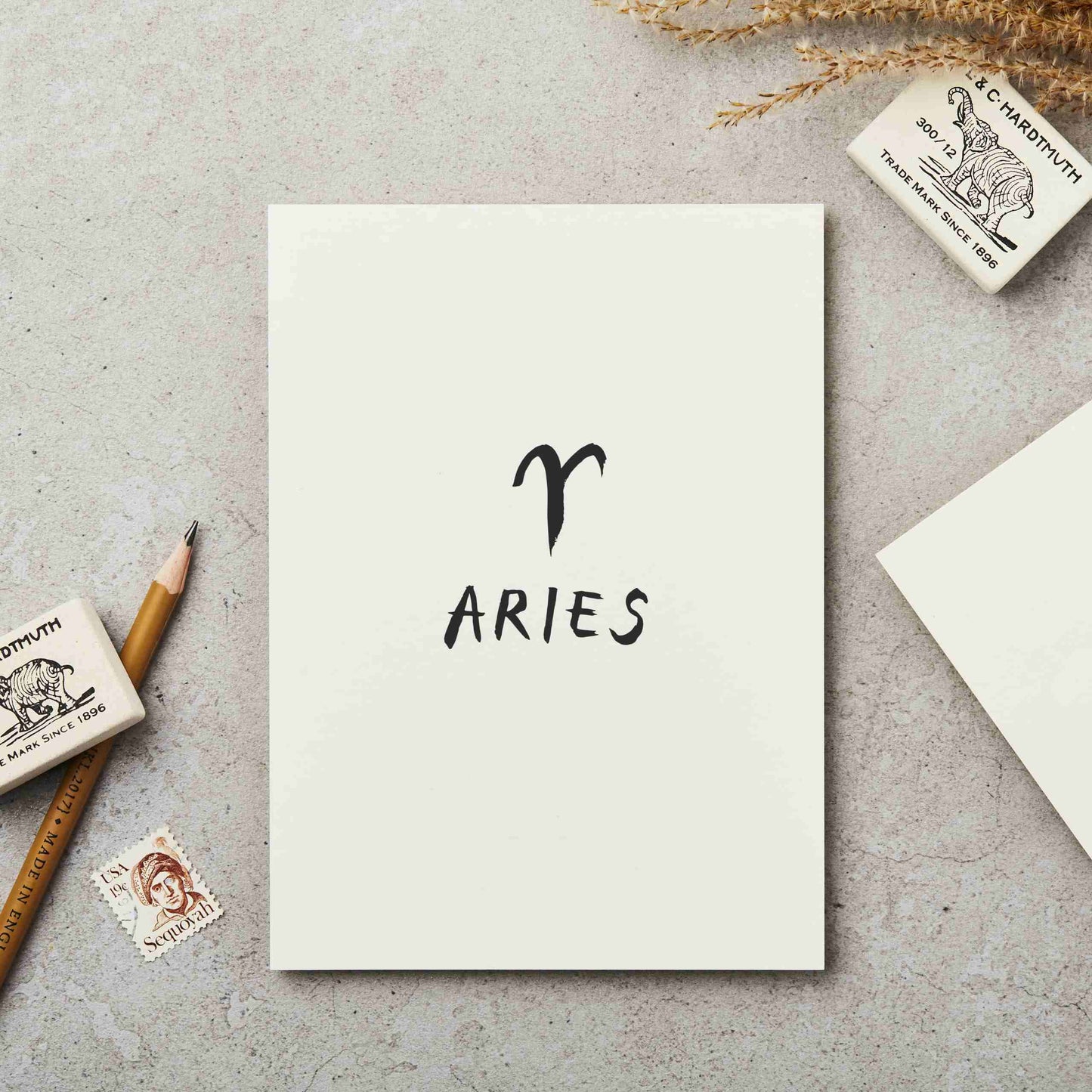 Katie Leamon Aquarius Star Sign Notecard