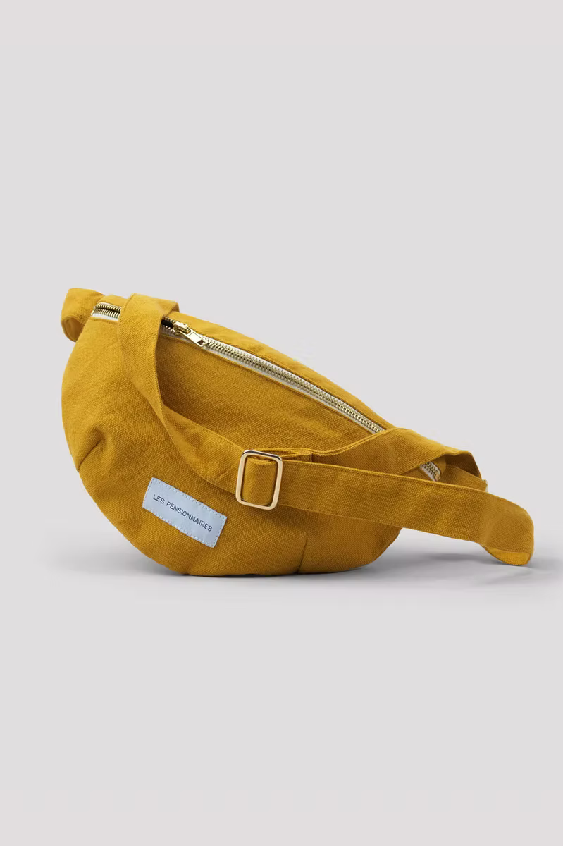 Les Pensionnaires organic cotton belt bag in Saffron - stationery accessories - Katie Leamon