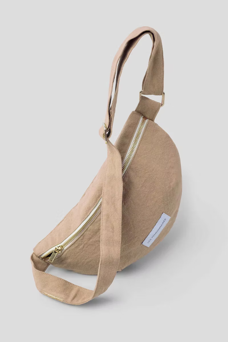 Les Pensionnaires organic cotton belt bag in Sand - stationery accessories - Katie Leamon