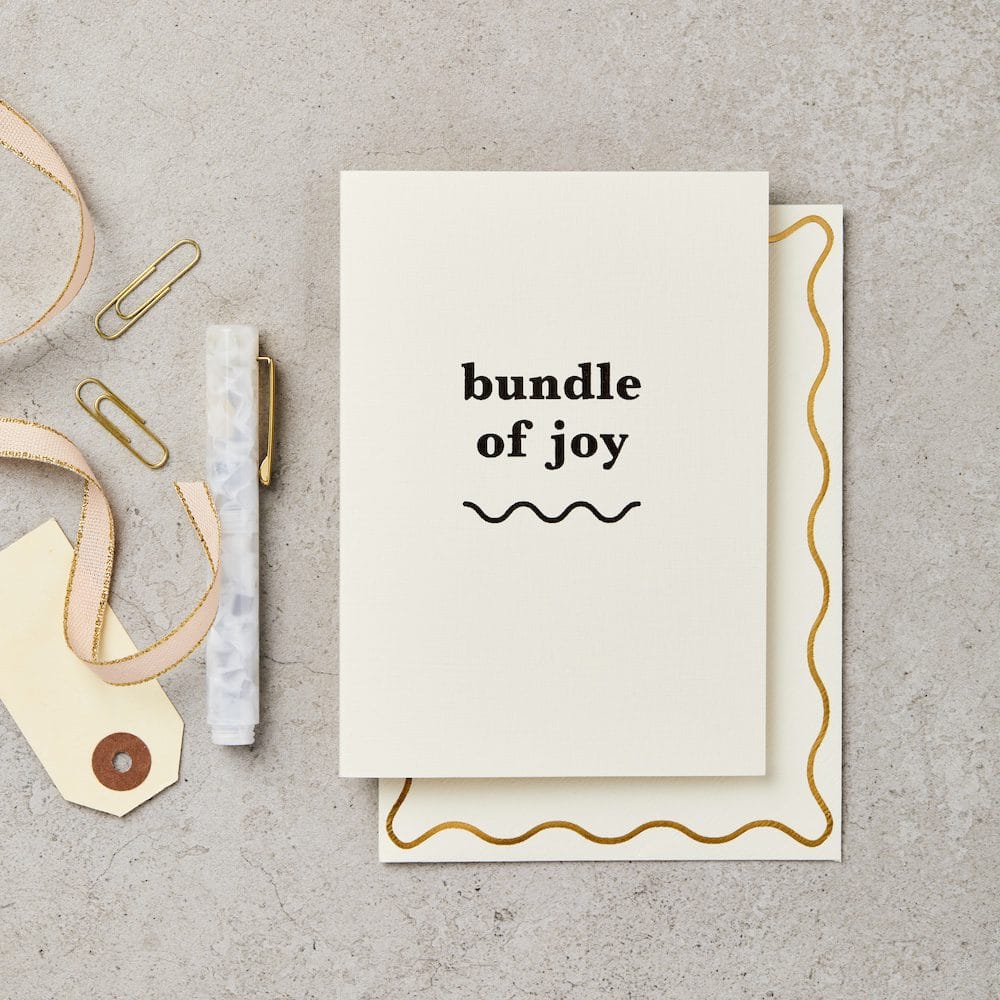 Bundle of Joy New baby Card – new baby card – Katie Leamon