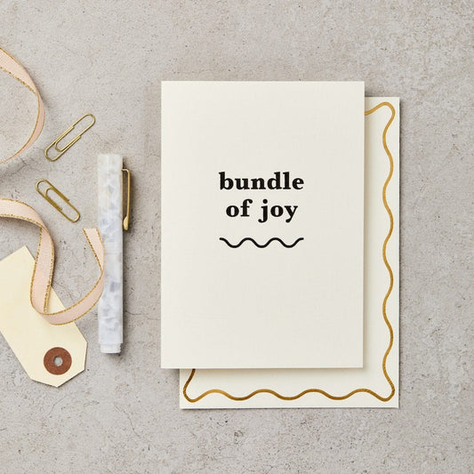 Bundle of Joy New baby Card – new baby card – Katie Leamon