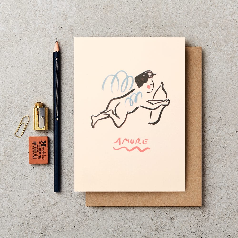 Cherub Amore Card – anniversary card – Katie Leamon