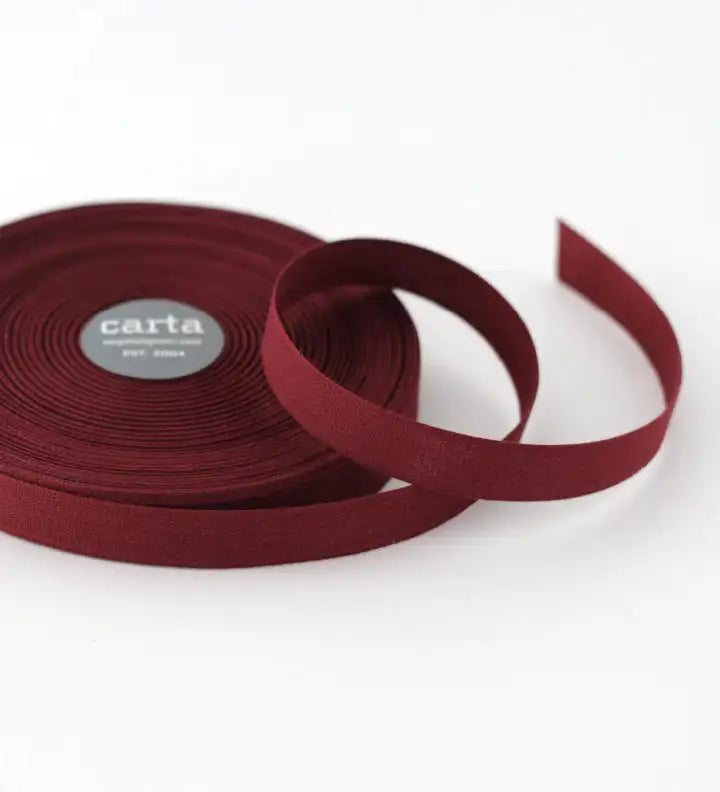 Deep Red Cotton Ribbon