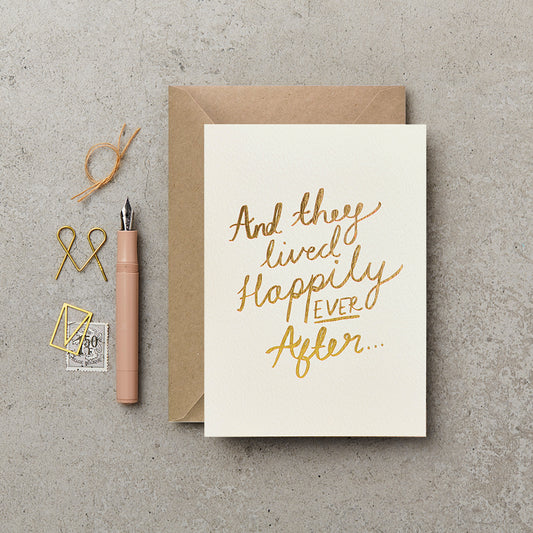 Happily Ever After Rose Gold Card
