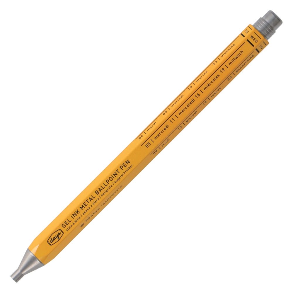 Gel Metal Ballpoint Pen in Yellow