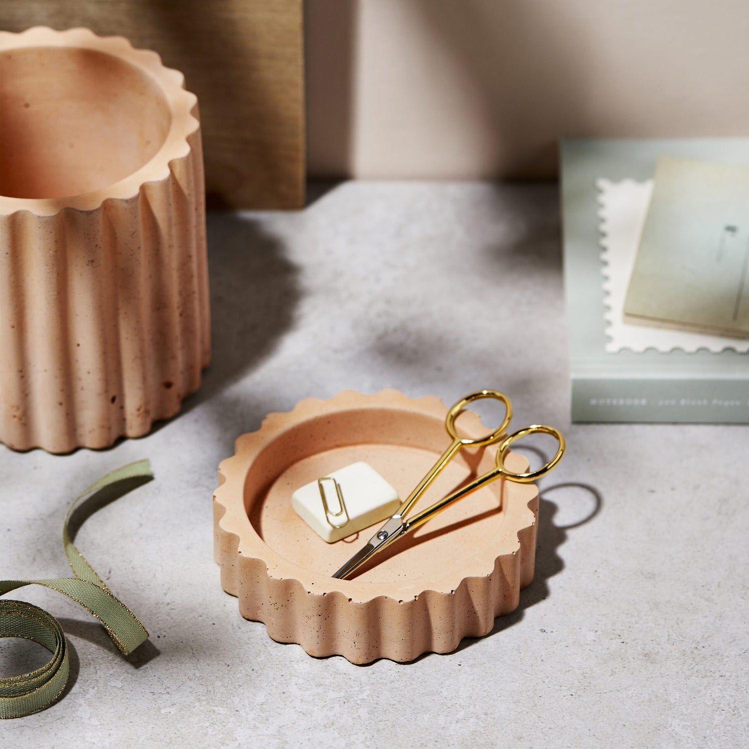 Concrete Dish in Jaffa – luxury stationery – Katie Leamon