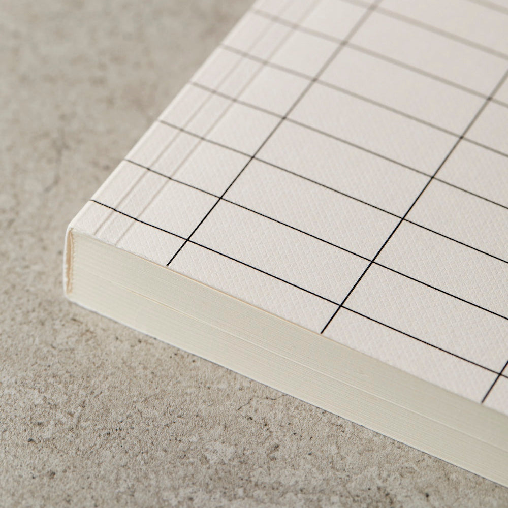 katie leamon ivory gird 300 blank page lay flat notebook 