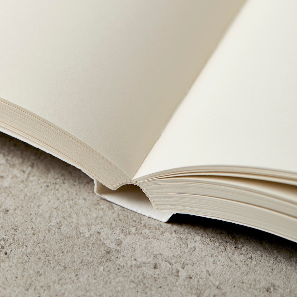 katie leamon lay flat blank page notebook ota bound binding detail