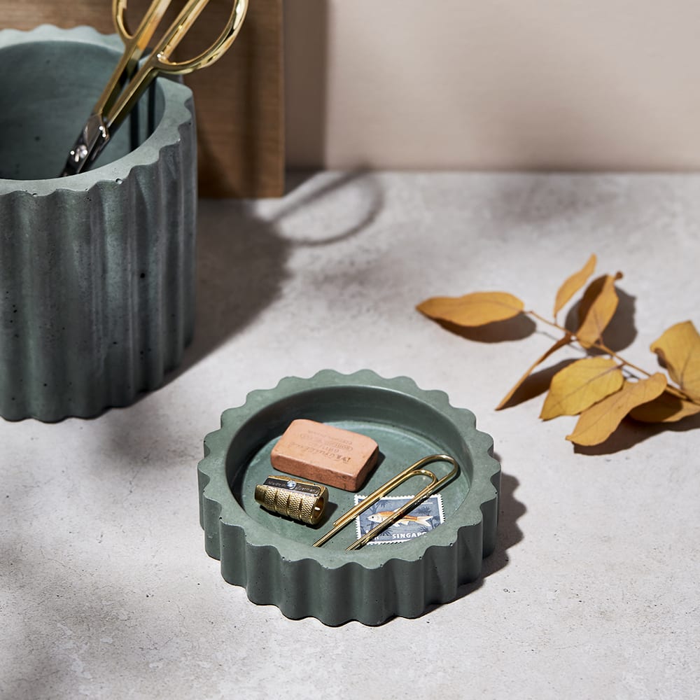 Concrete Dish in Beulah Green