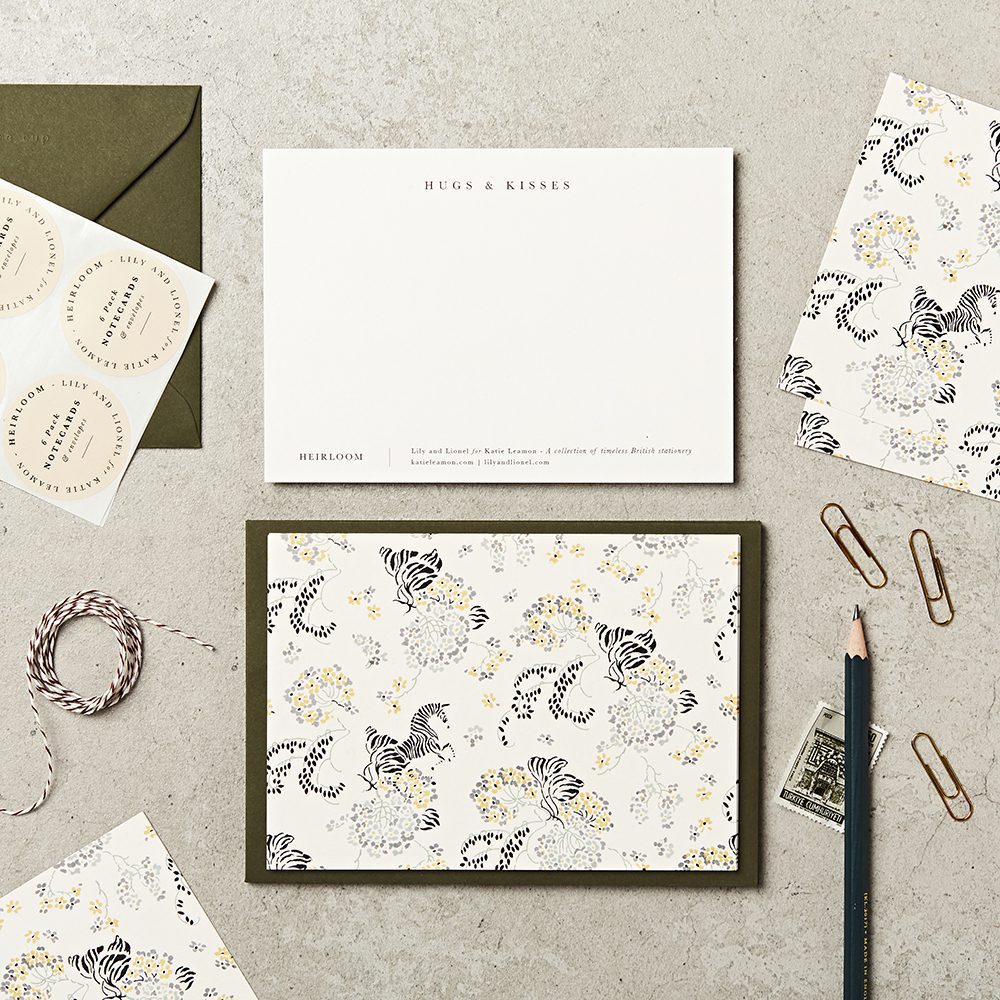 6pk Notecards in Curious Zebra