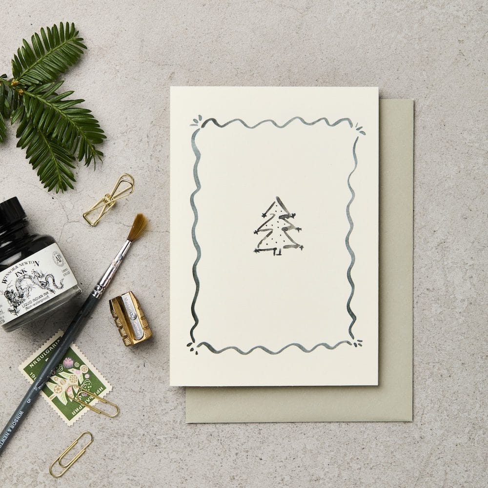 Framed Christmas Tree Card