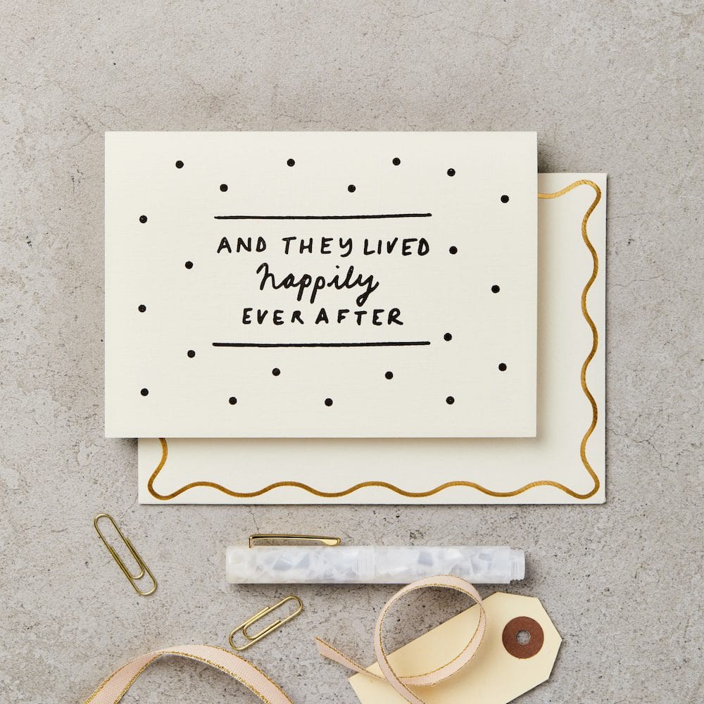And They Lived Happily Ever After Wedding Card