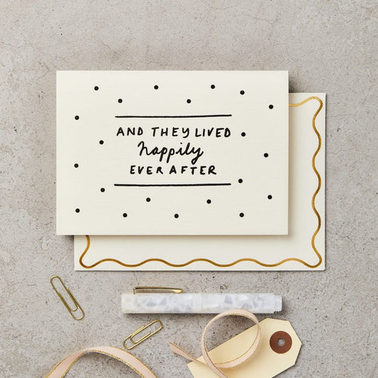And They Lived Happily Ever After Wedding Card
