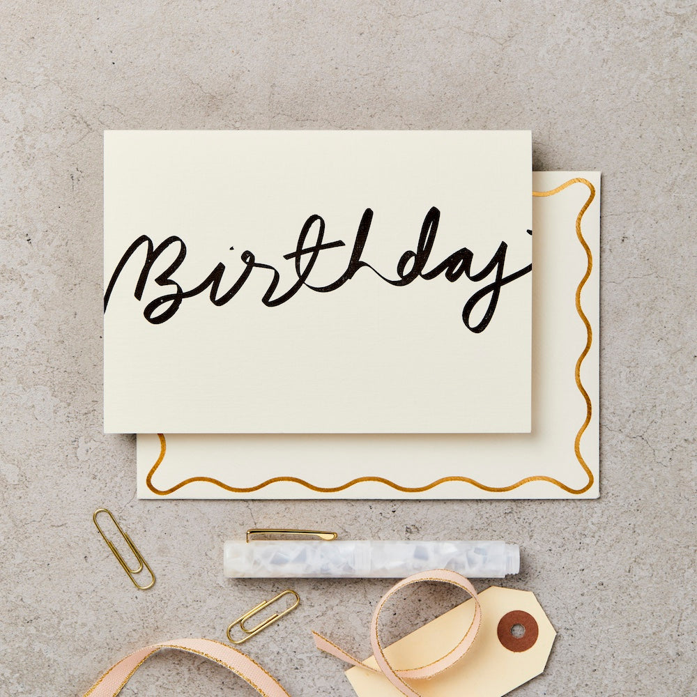 Happy Birthday Script Card