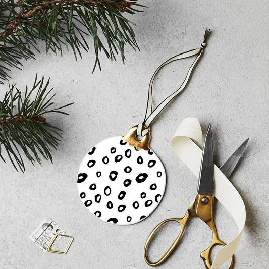 Ceramic Hoops Christmas Decoration