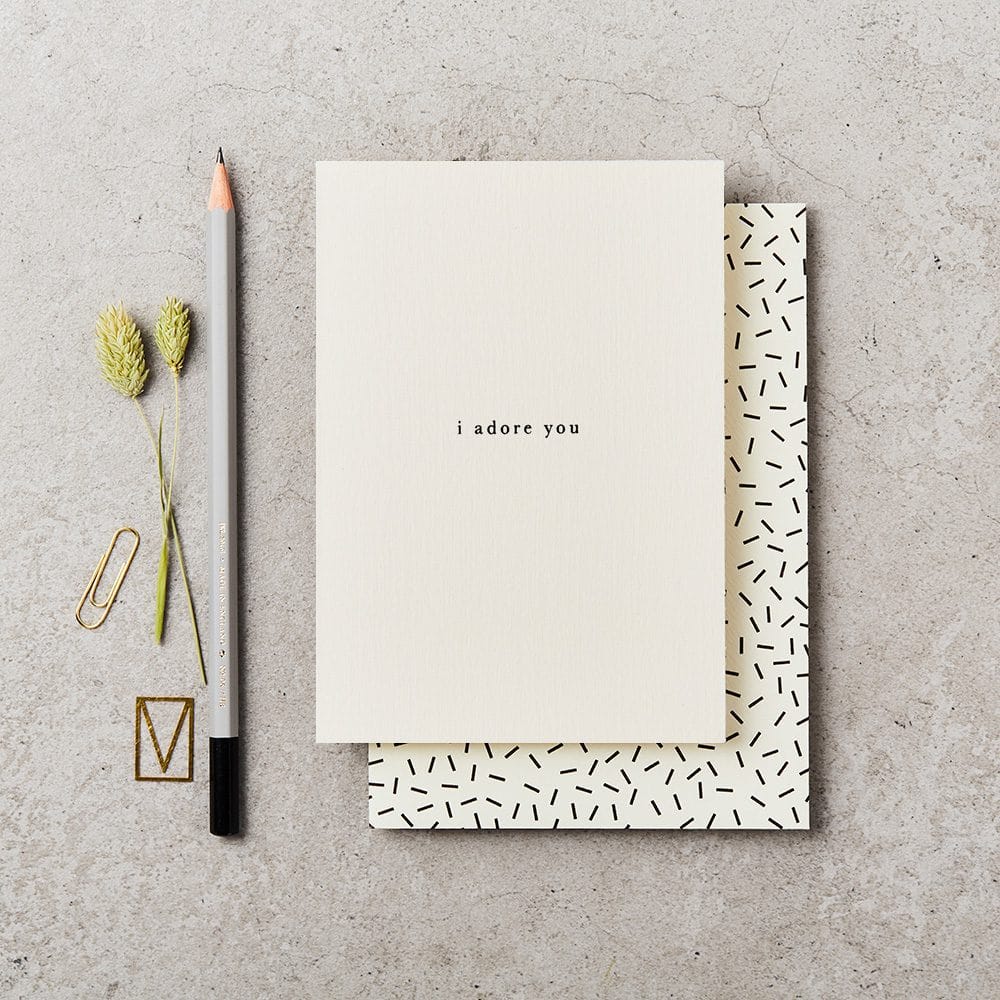 Katie Leamon I Adore You Card