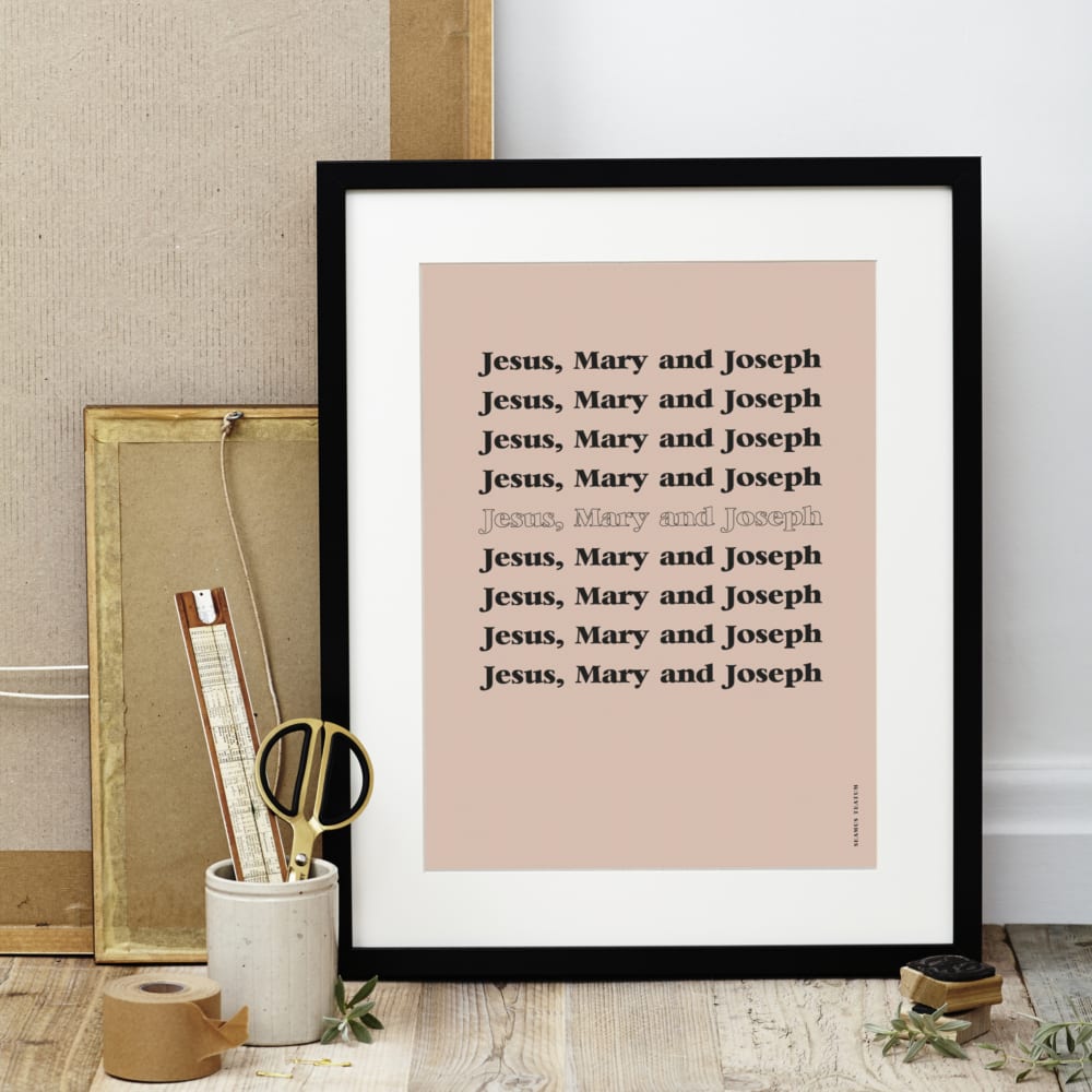 Limited Edition "Jesus Mary & Joseph" Charity Art Print