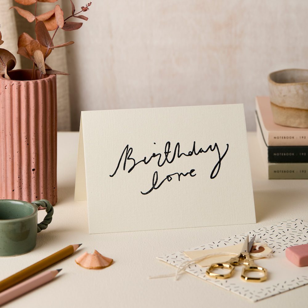 HP Balloon Bday Love – luxury birthday card – Katie Leamon