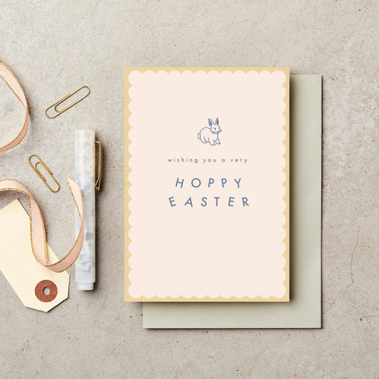 Hoppy Easter Scallop – greeting card – Katie Leamon