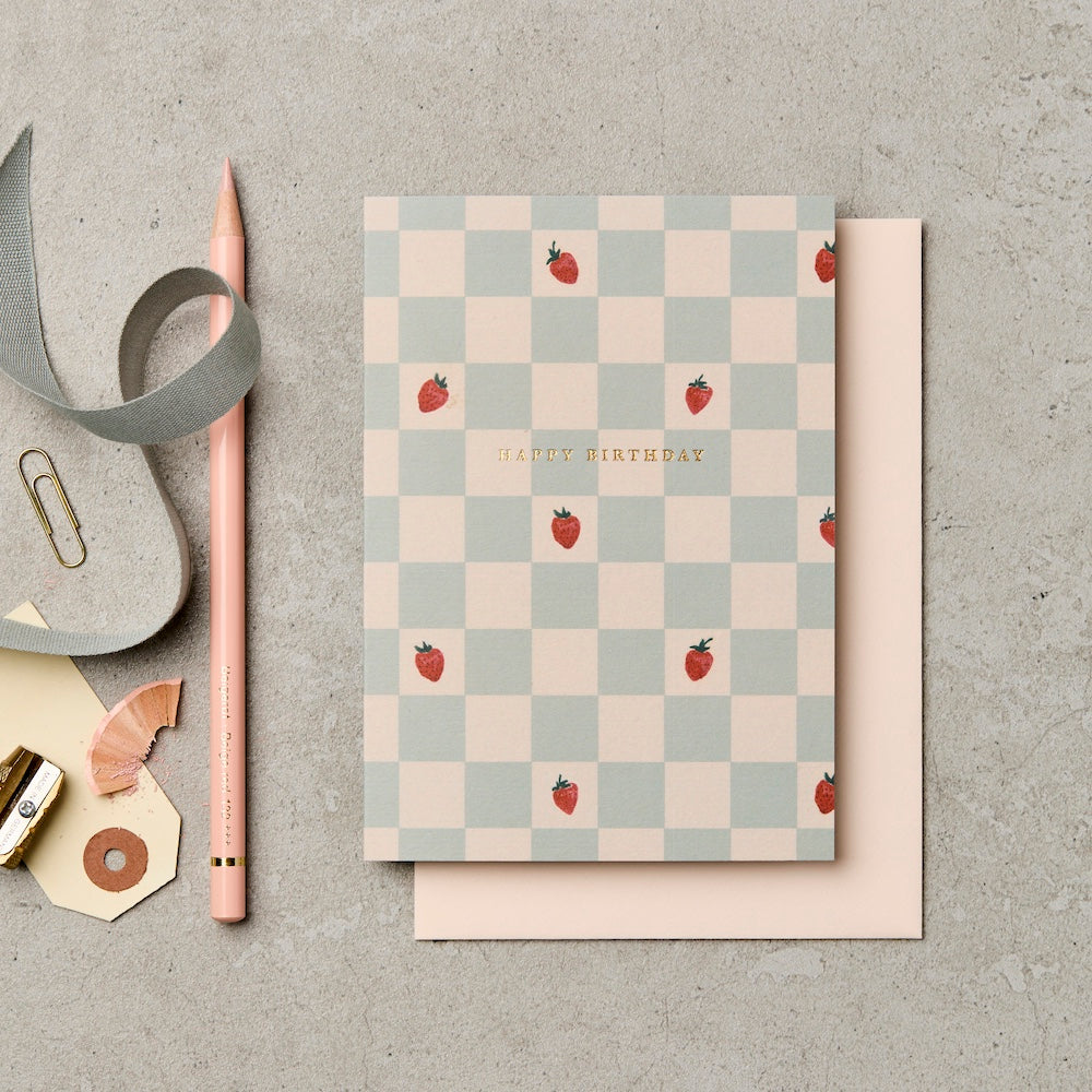 Birthday Strawberries Card