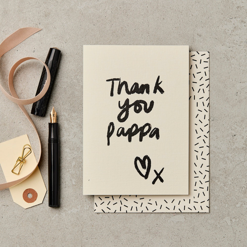 Thank You Pappa Brush Card – thank you card – Katie Leamon