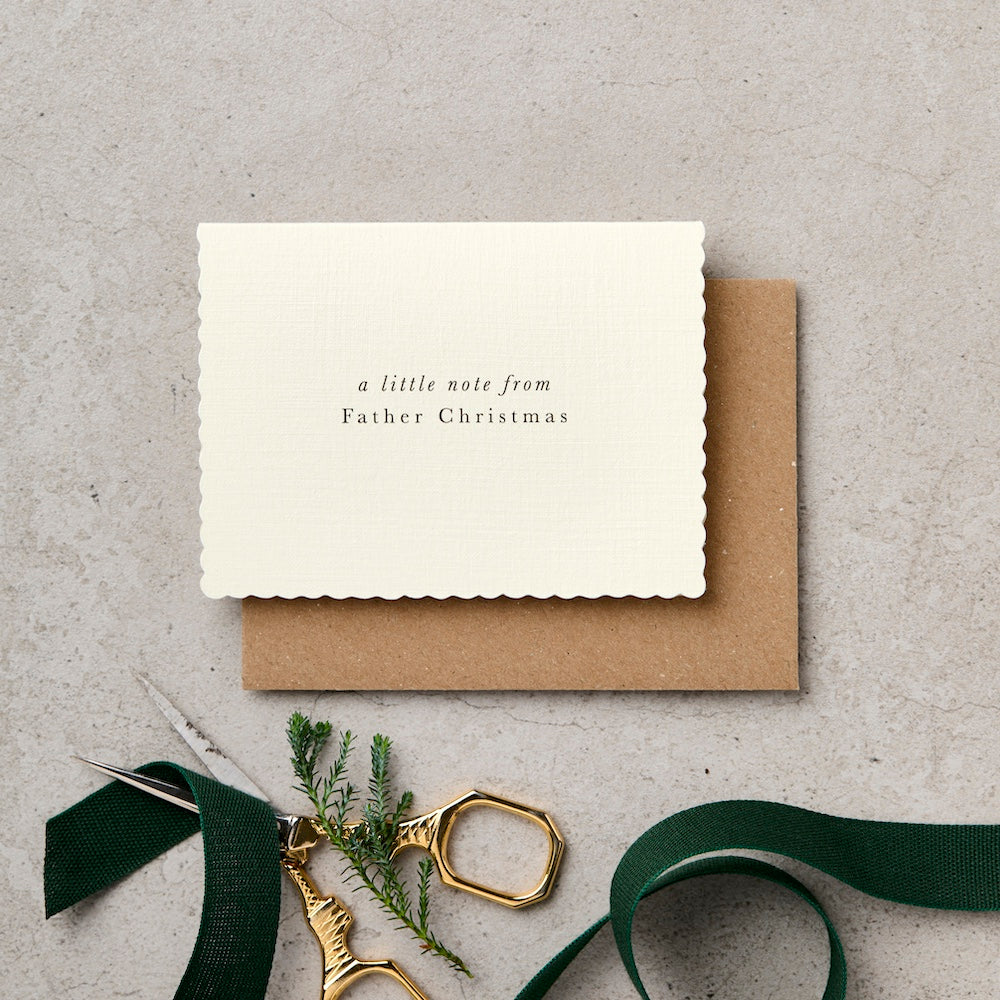 A7 A Little Note from Father Christmas Mini Card
