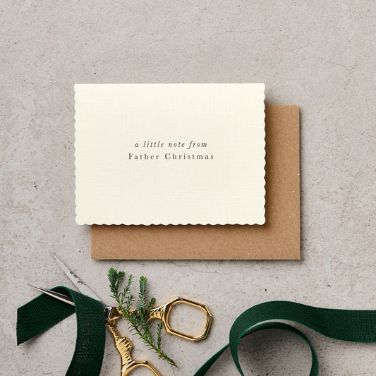 A7 A Little Note from Father Christmas Mini Card