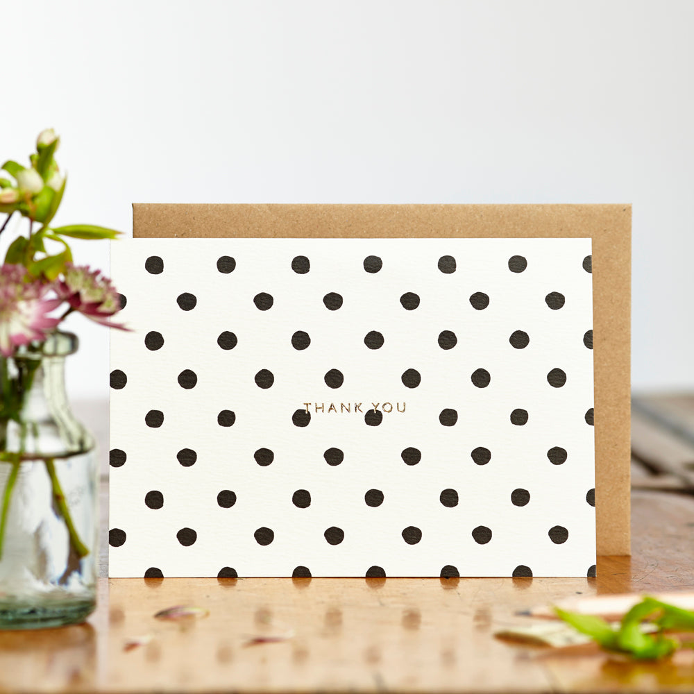 B&W Polka Thank You