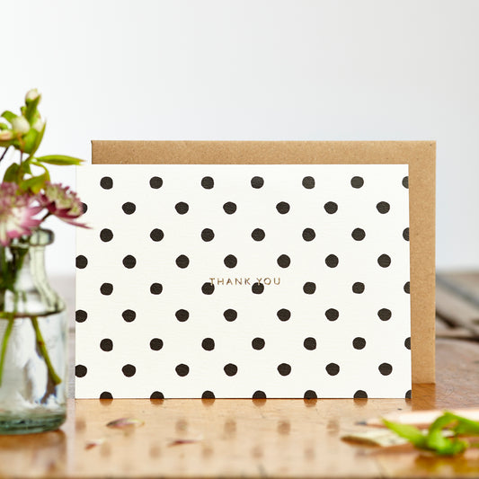 B&W Polka Thank You