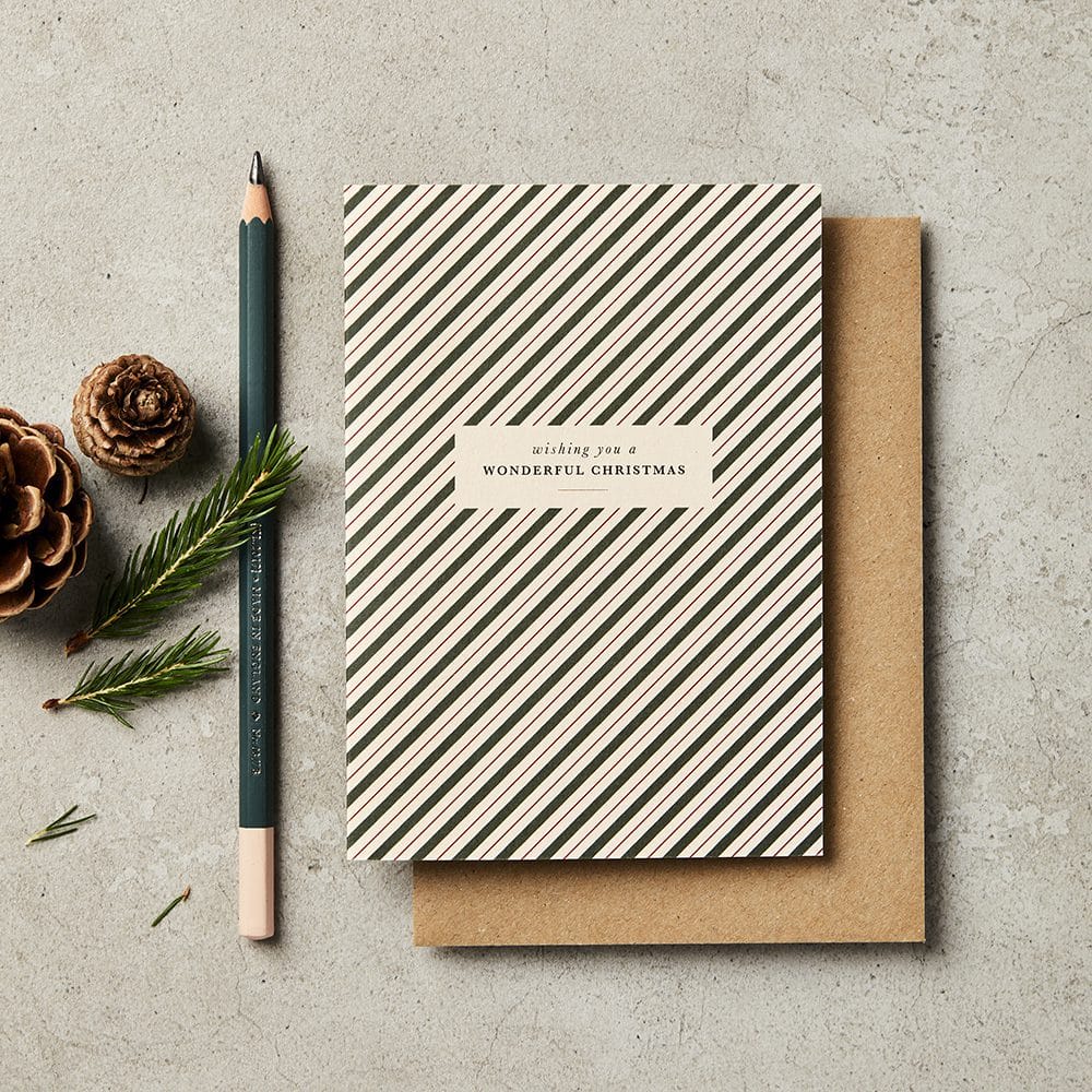 Box Set of 8 Christmas Stipe '22 Christmas Card