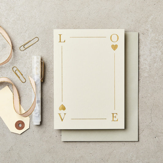 Love Playing Card