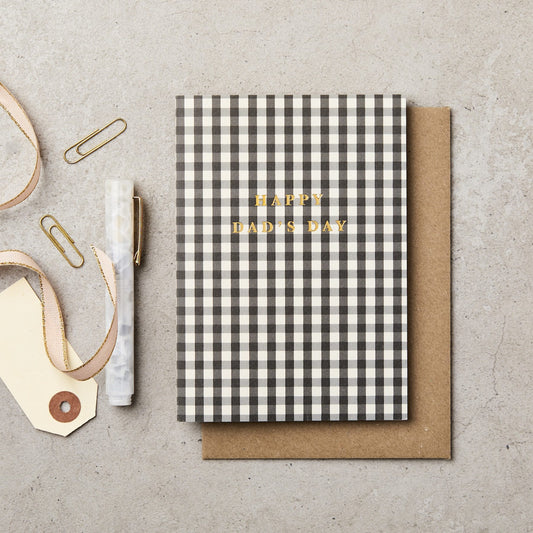 Gingham Happy Dads Day