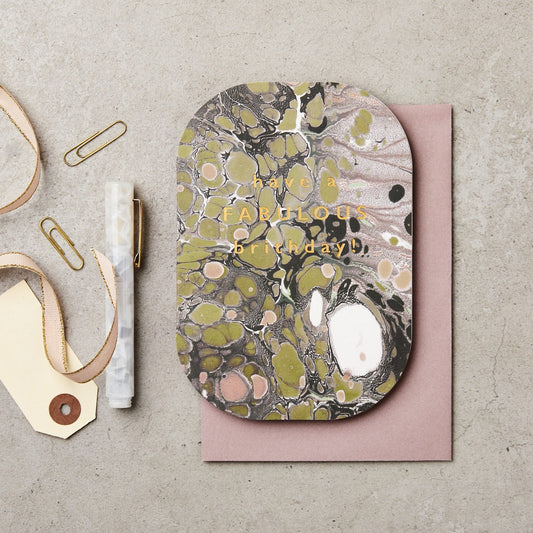 Marble 05 - Have A Fabulous Birthday! – luxury birthday card – Katie Leamon