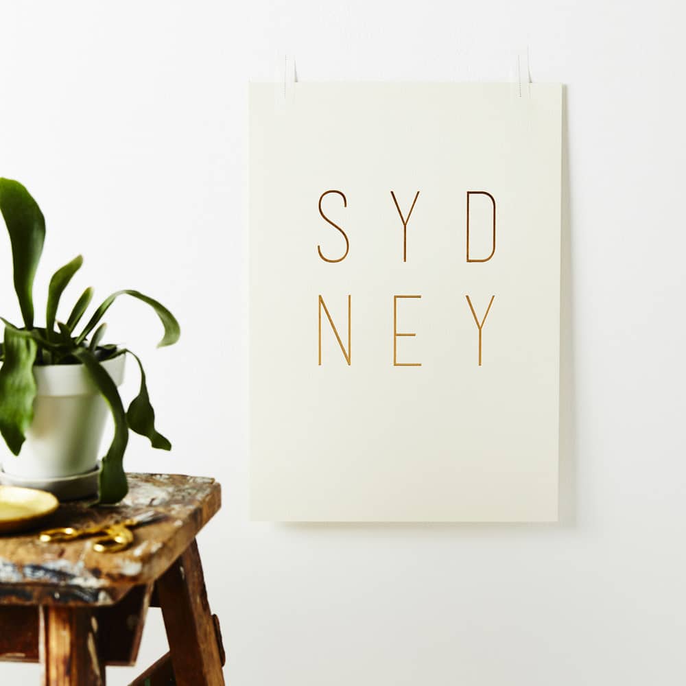 A4 Sydney Print – luxury stationery – Katie Leamon