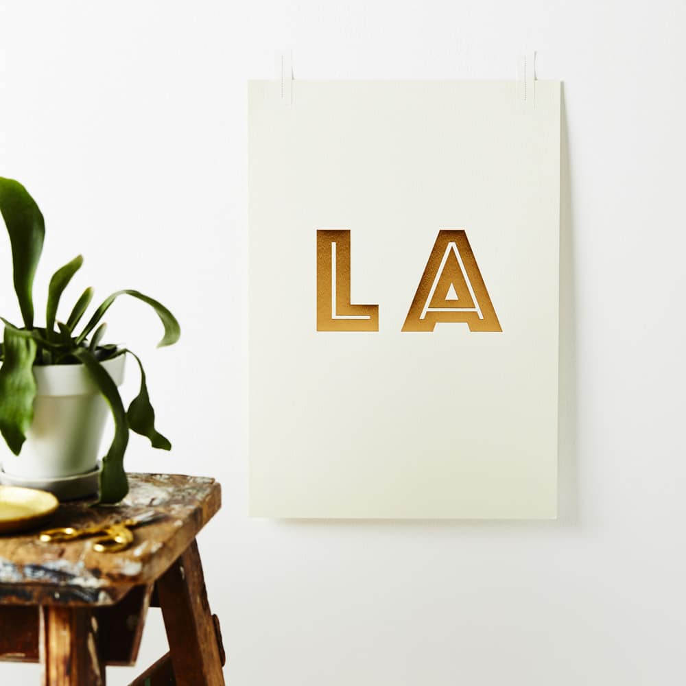 A4 Los Angeles Print – luxury stationery – Katie Leamon