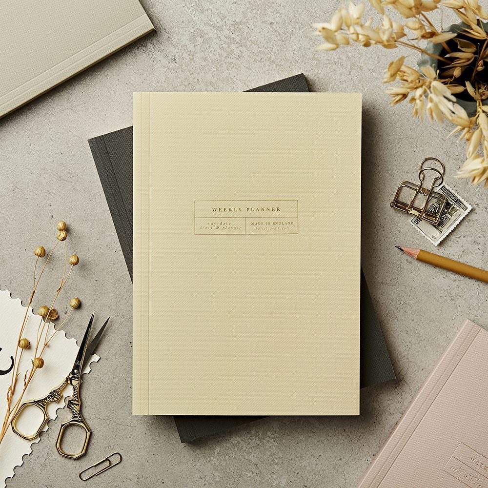 A5 Lay Flat Any Date Weekly Planner in Desert