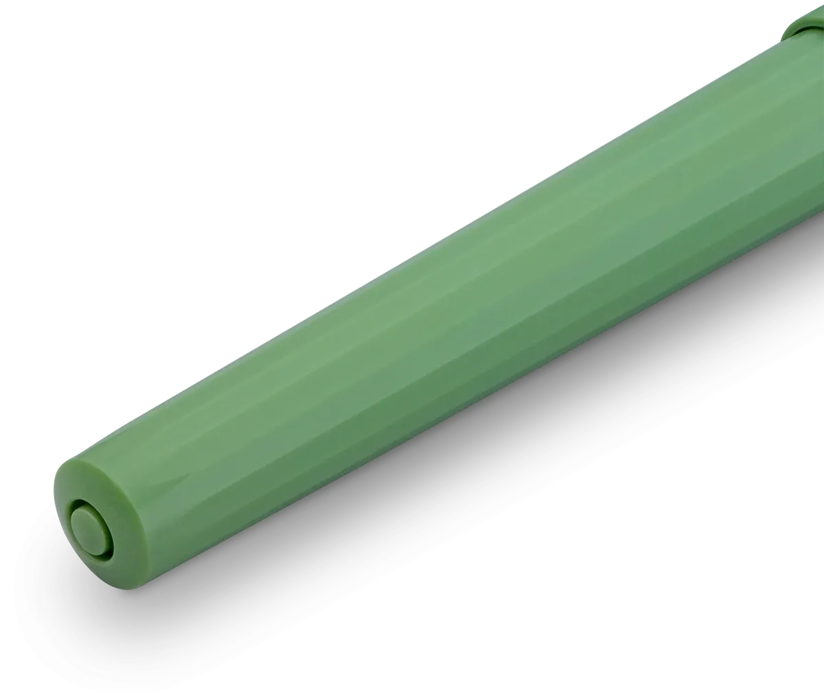 Kaweco Perkeo fountain pen in Jungle Green, capped, back view