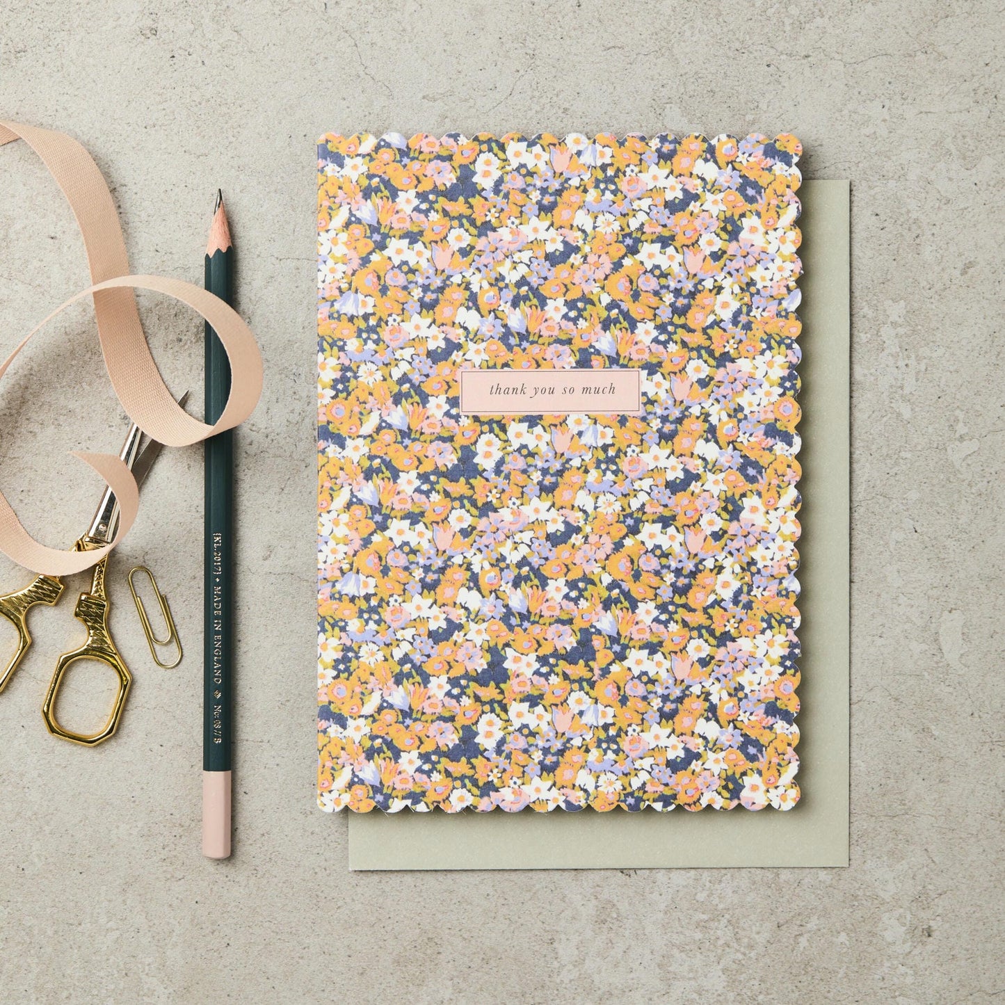L&L Patricia Yellow Thank You So Much – thank you card – Katie Leamon