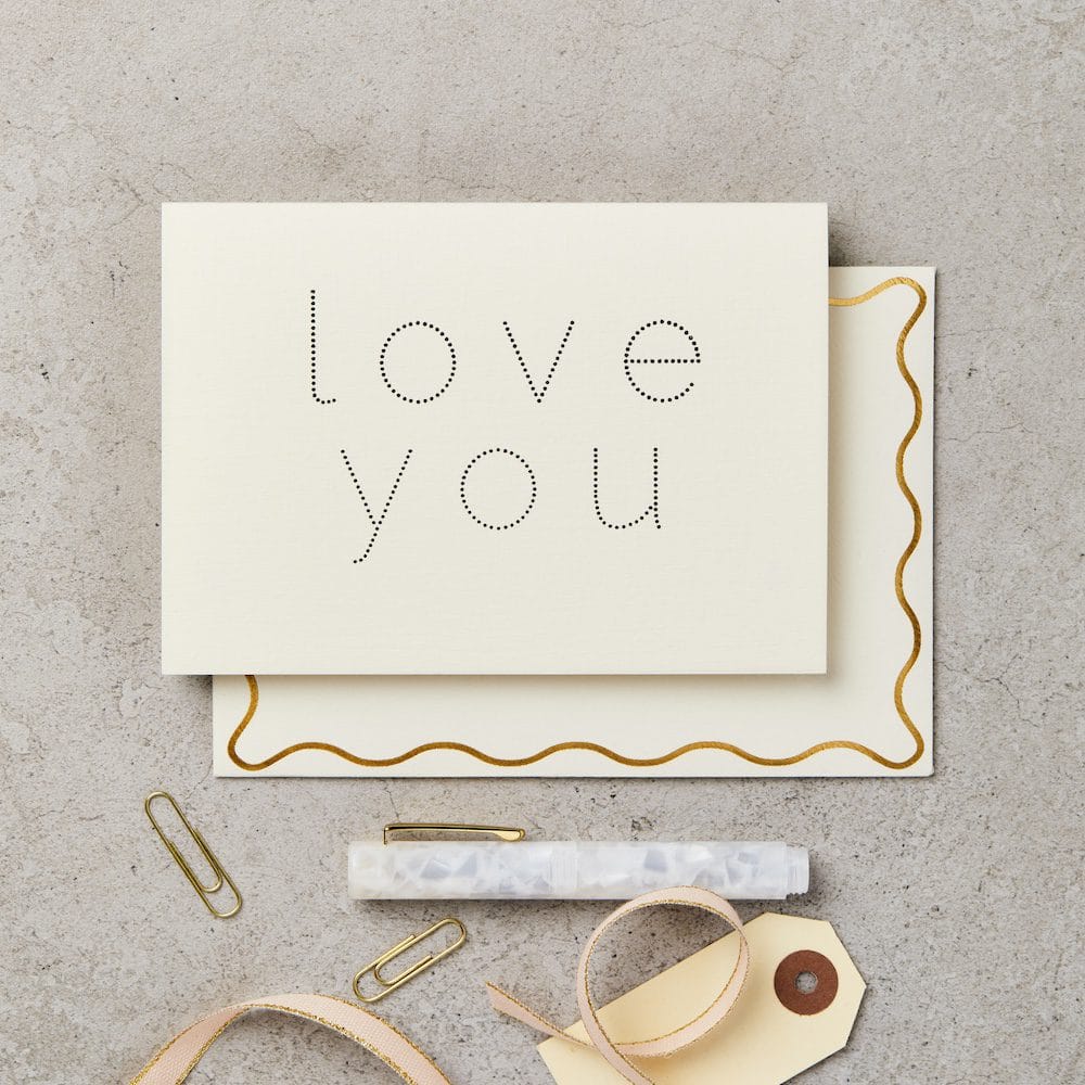 Love You Dots Handprinted Card