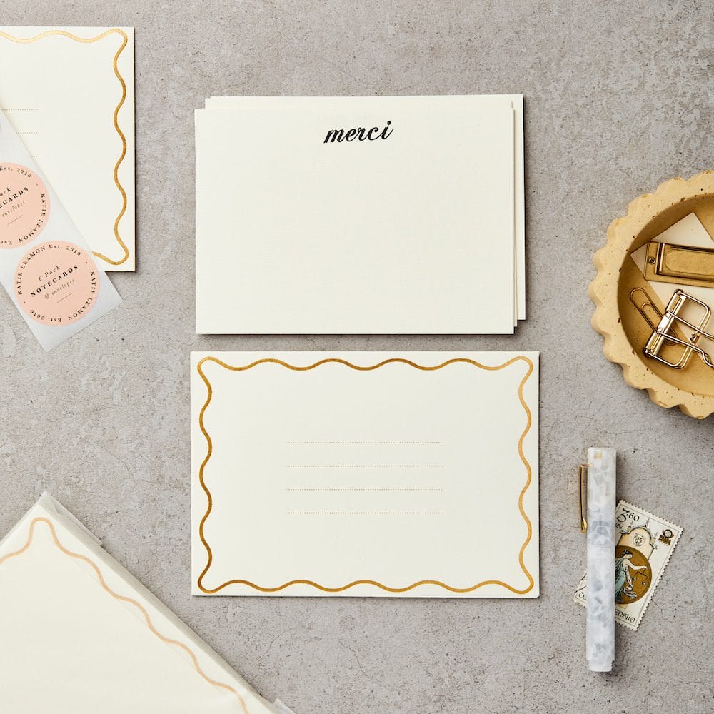 6pk Merci Notecards – katieleamon
