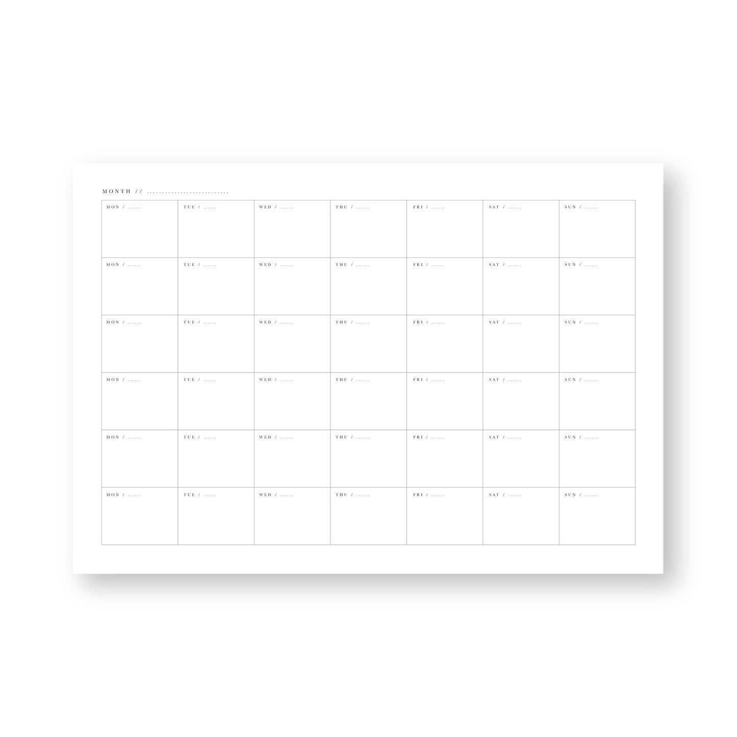 A5 Lay Flat Any Date Weekly Planner in Storm