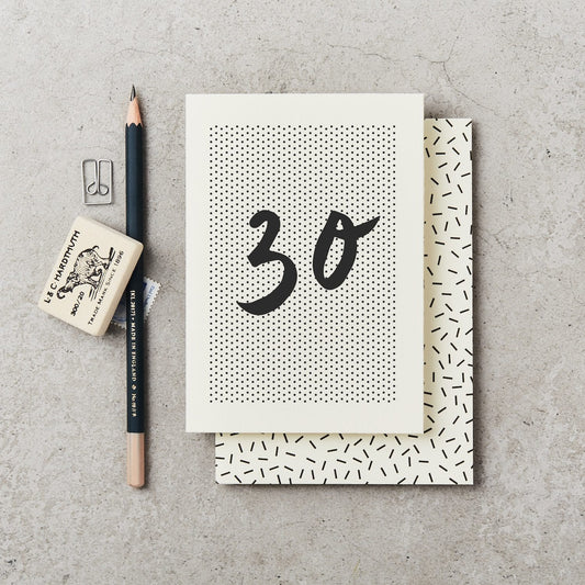 30th Birthday Card