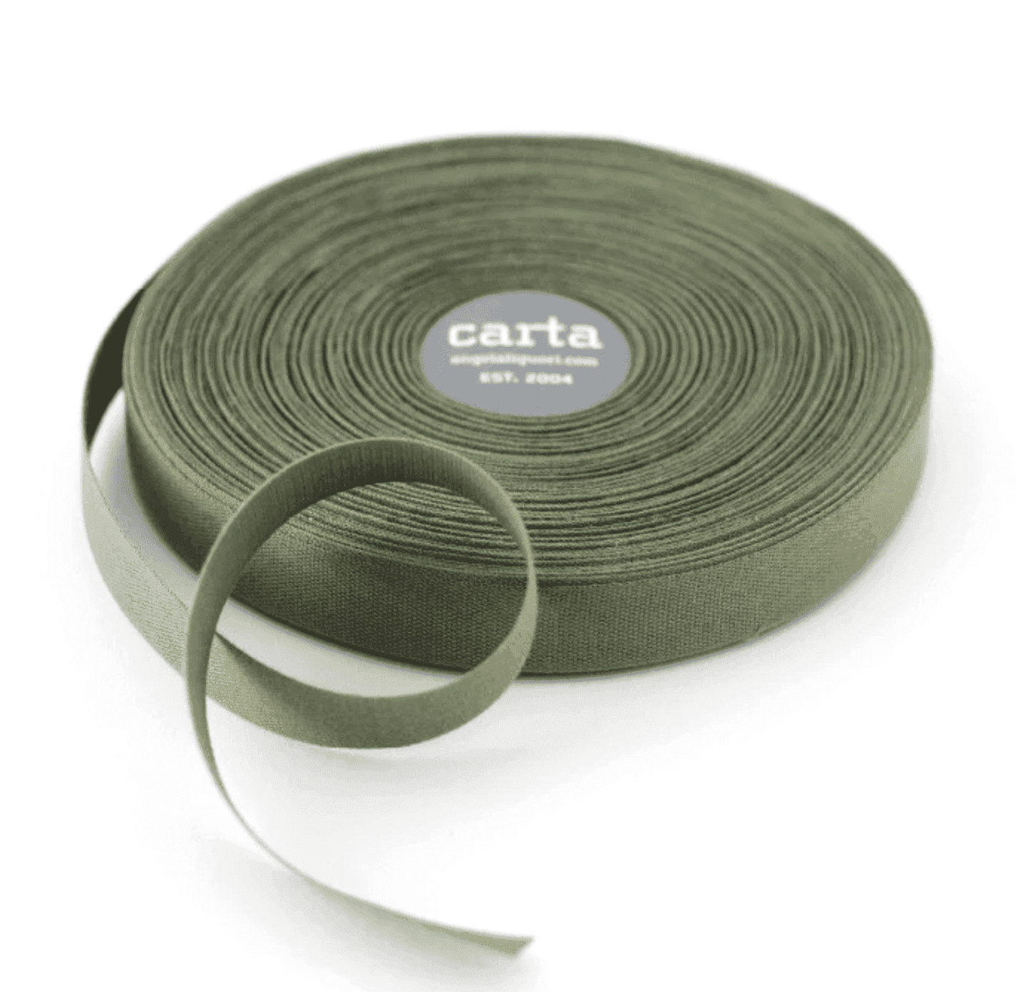 Olive Cotton Ribbon