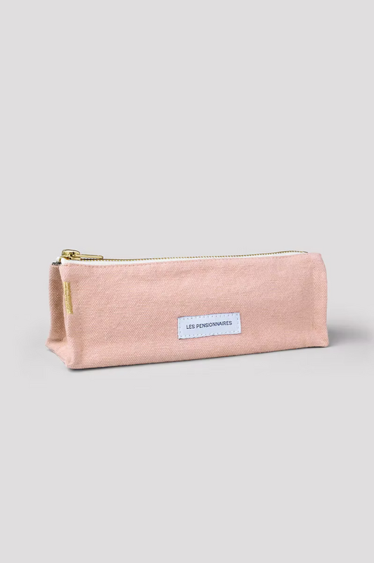 Les Pensionnaires organic cotton pencil case in Delicate Pink - stationery accessories - Katie Leamon